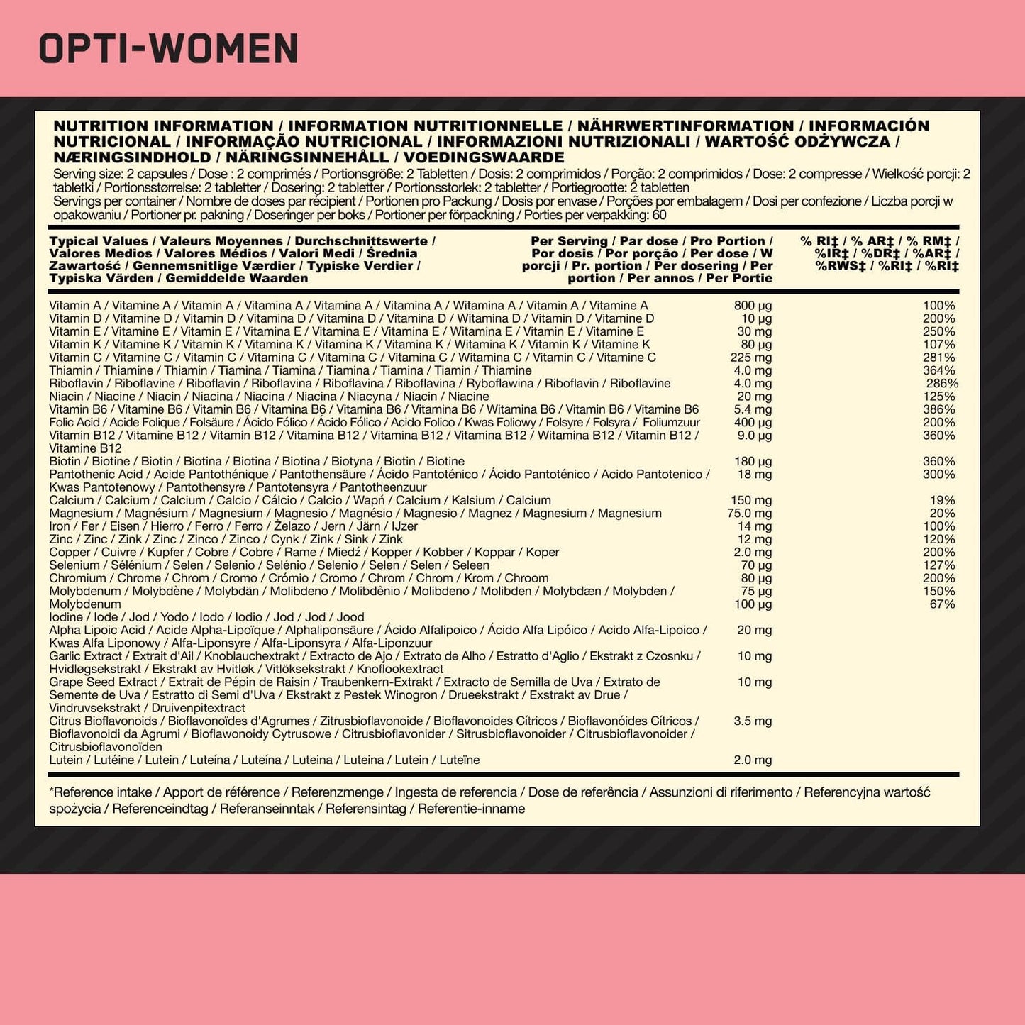 ON Opti-Women 120 Caps
