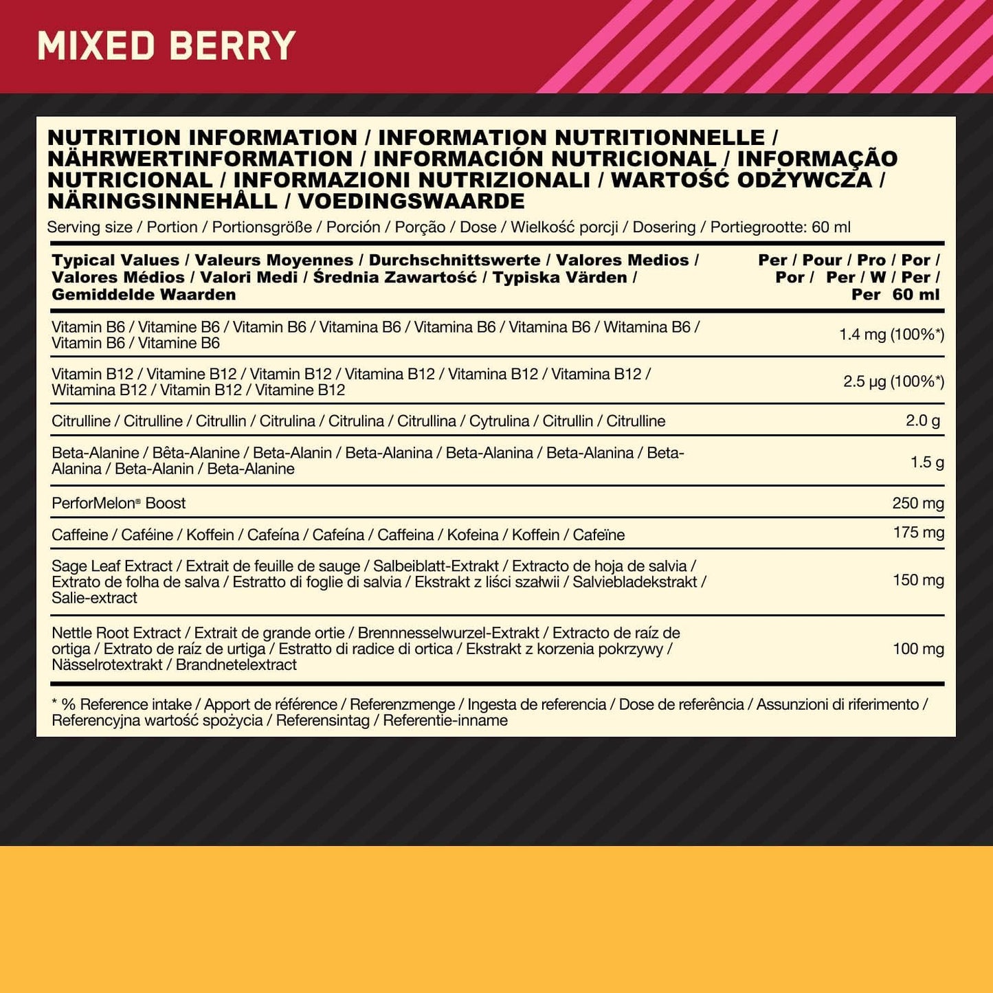 ON Gold Standard Pre Workout Shot 60ML